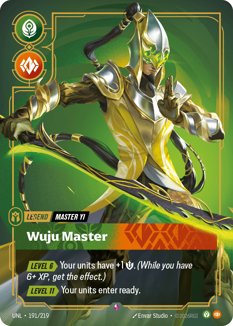 Master Yi - Wuju Master Riftbound Legend card art for Master Yi counter matchup guide